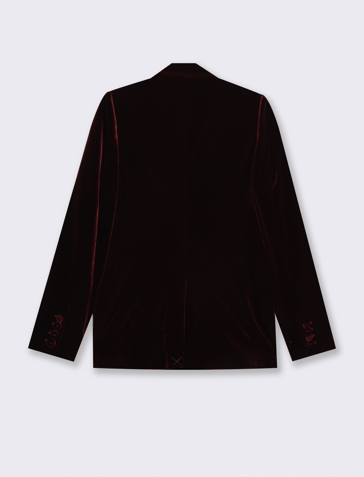 Giacca doppiopetto in velluto elegante - Bordeaux