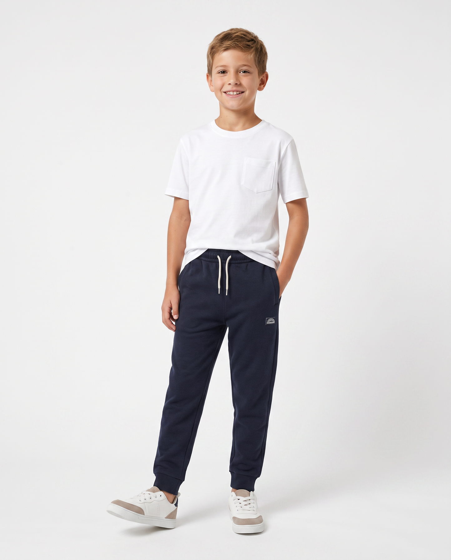 Comfortable Cotton Jogger Pants - Blue