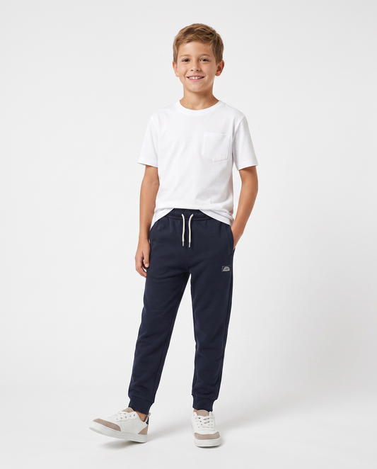 Pantaloni jogger in cotone comfortevoli - Blu