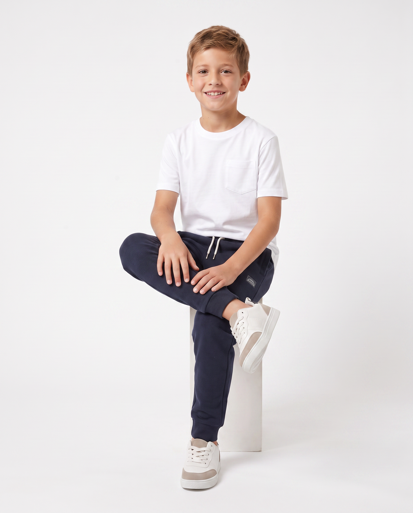 Comfortable Cotton Jogger Pants - Blue