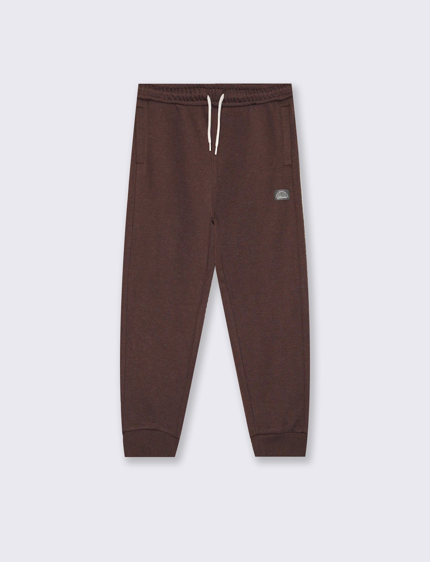 Pantaloni jogger in cotone comfortevoli - Marrone cioccolato