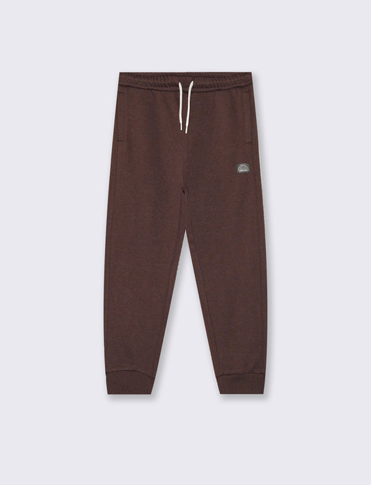 Comfortable Cotton Jogger Pants - Brown
