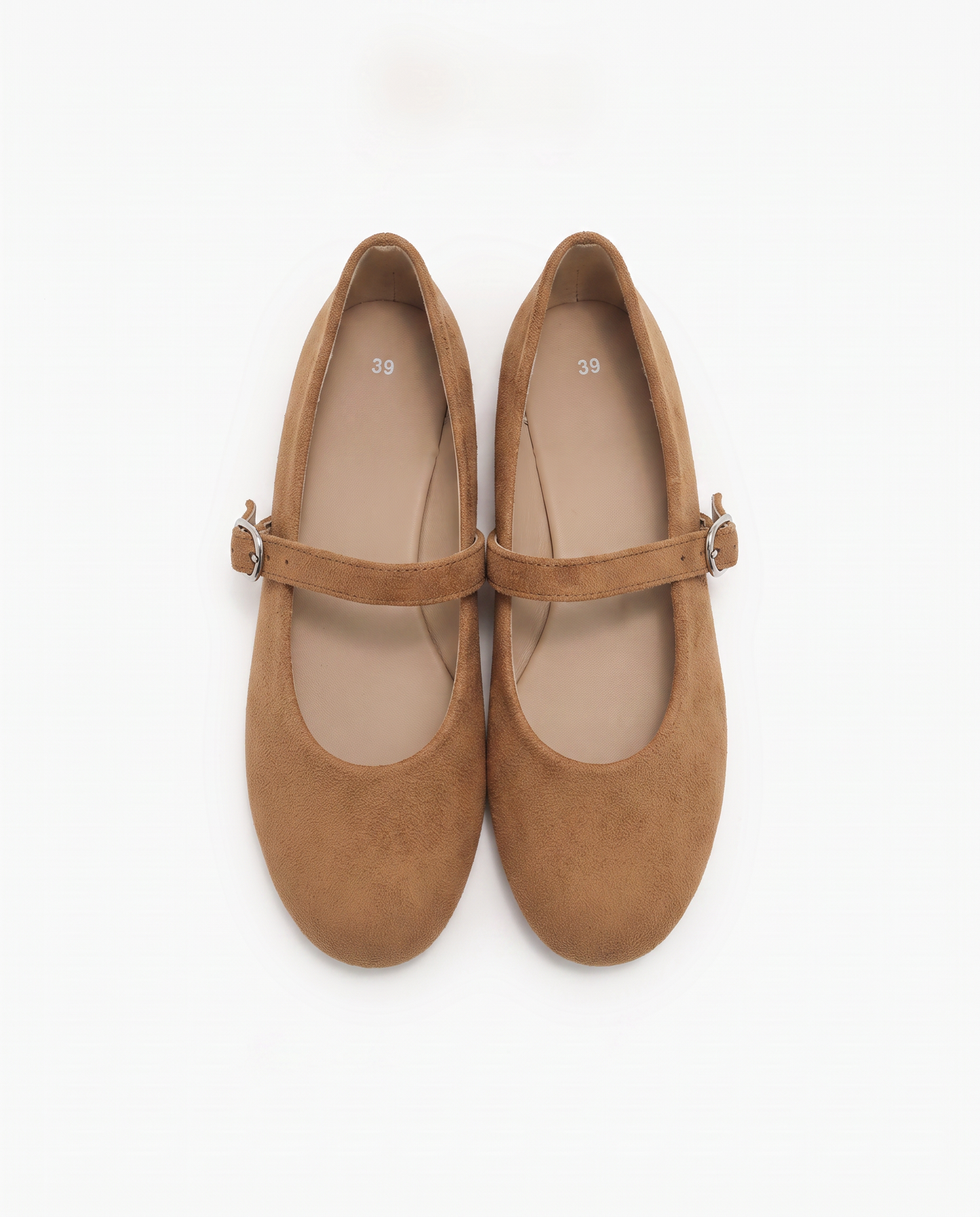 Ballerina grigio tortora con fibbia - Grigio tortora