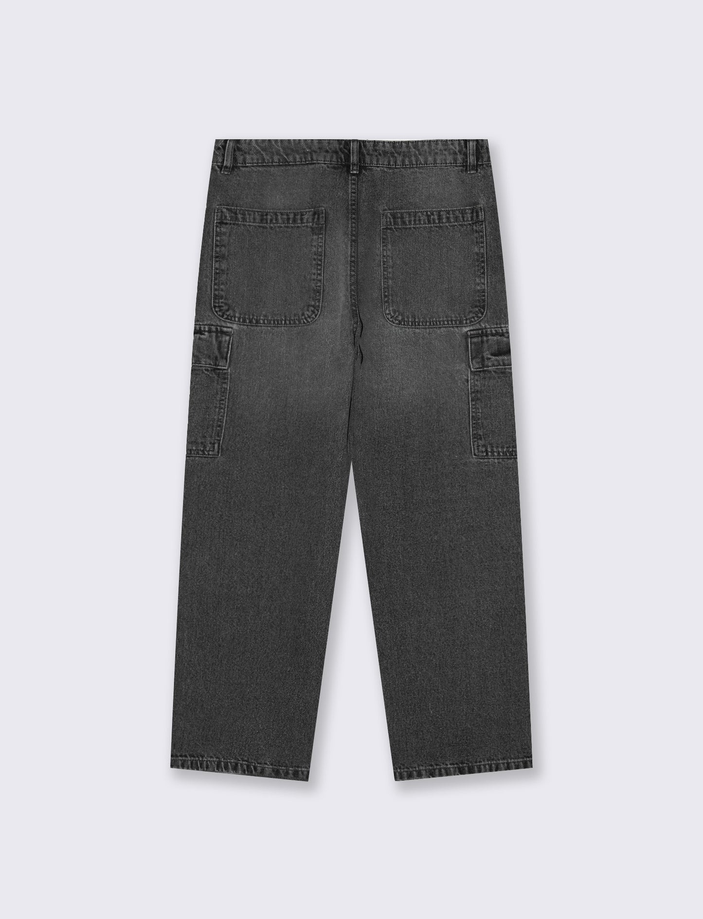 JEANS BAGGY CARGO FIT CON TASCONI SLAVATI - Grigio