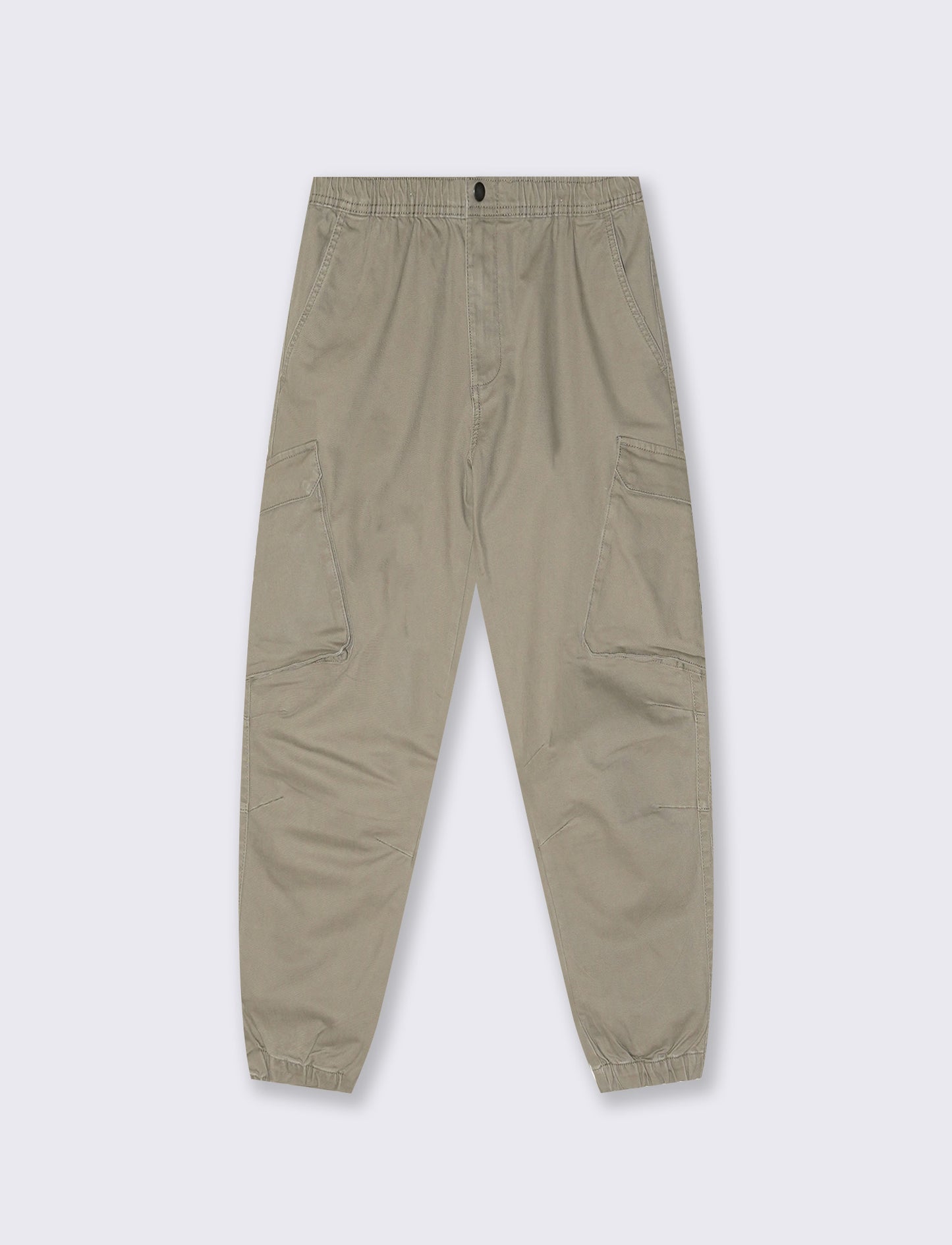 Pantaloni Cargo Fit con Vita Regolabile - Verde kaki