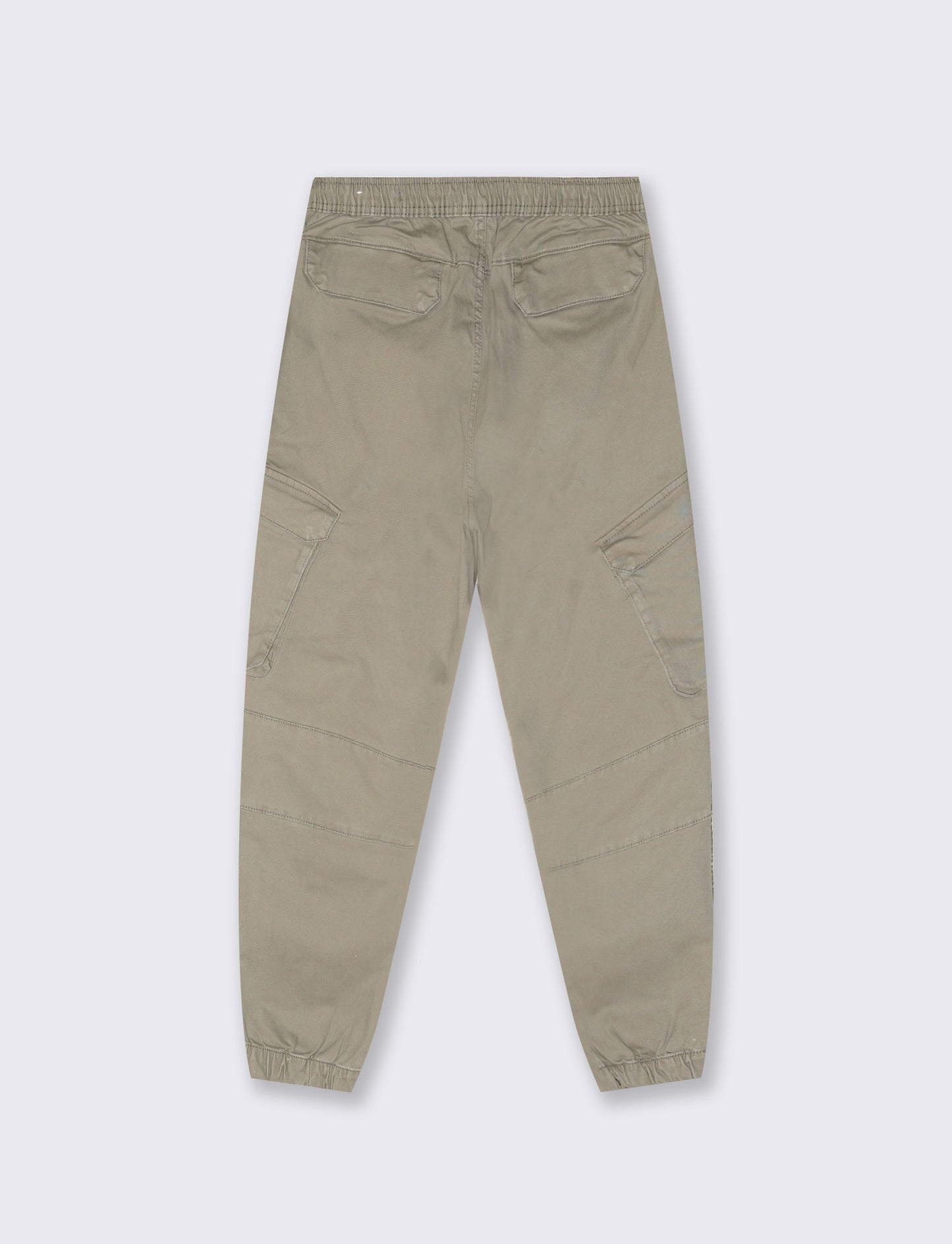 Pantaloni Cargo Fit con Vita Regolabile - Verde kaki