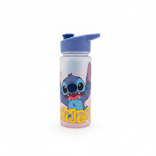 450ml Matte Water Bottle with Colorful Licenses - Blue