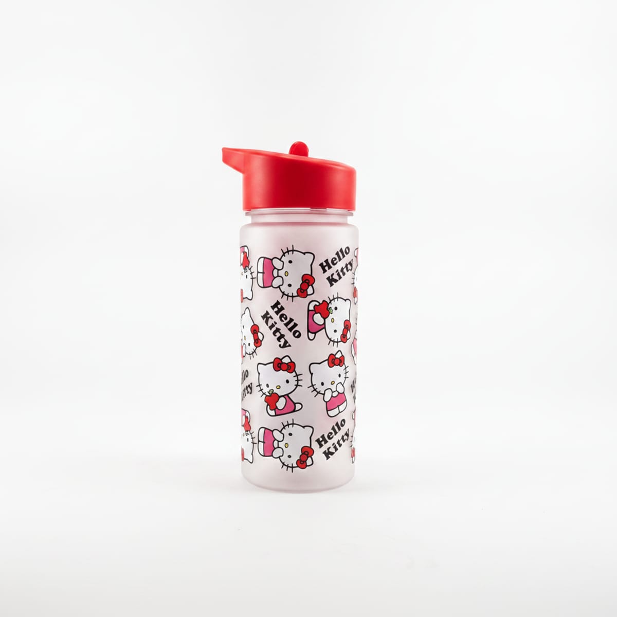 450ml Matte Water Bottle with Colorful Licenses - Red