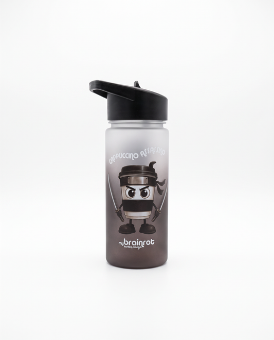 450ml Matte Water Bottle for Kids - Black