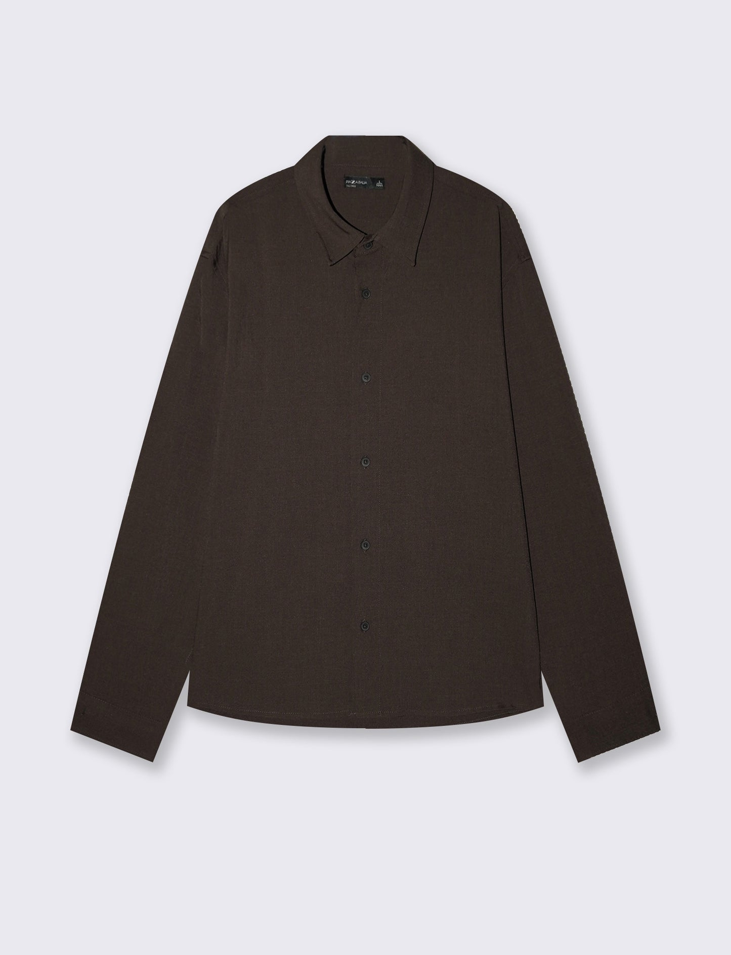 Camicia Relaxed Fit in Tessuto Premium - Moro