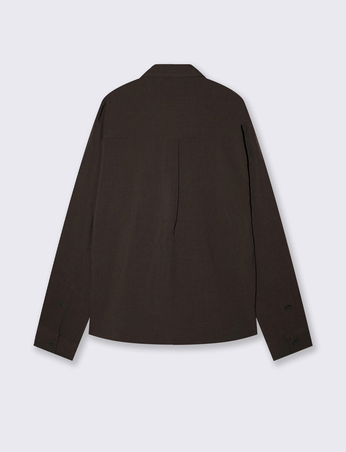 Relaxed Fit Shirt in Premium Fabric - Brown
