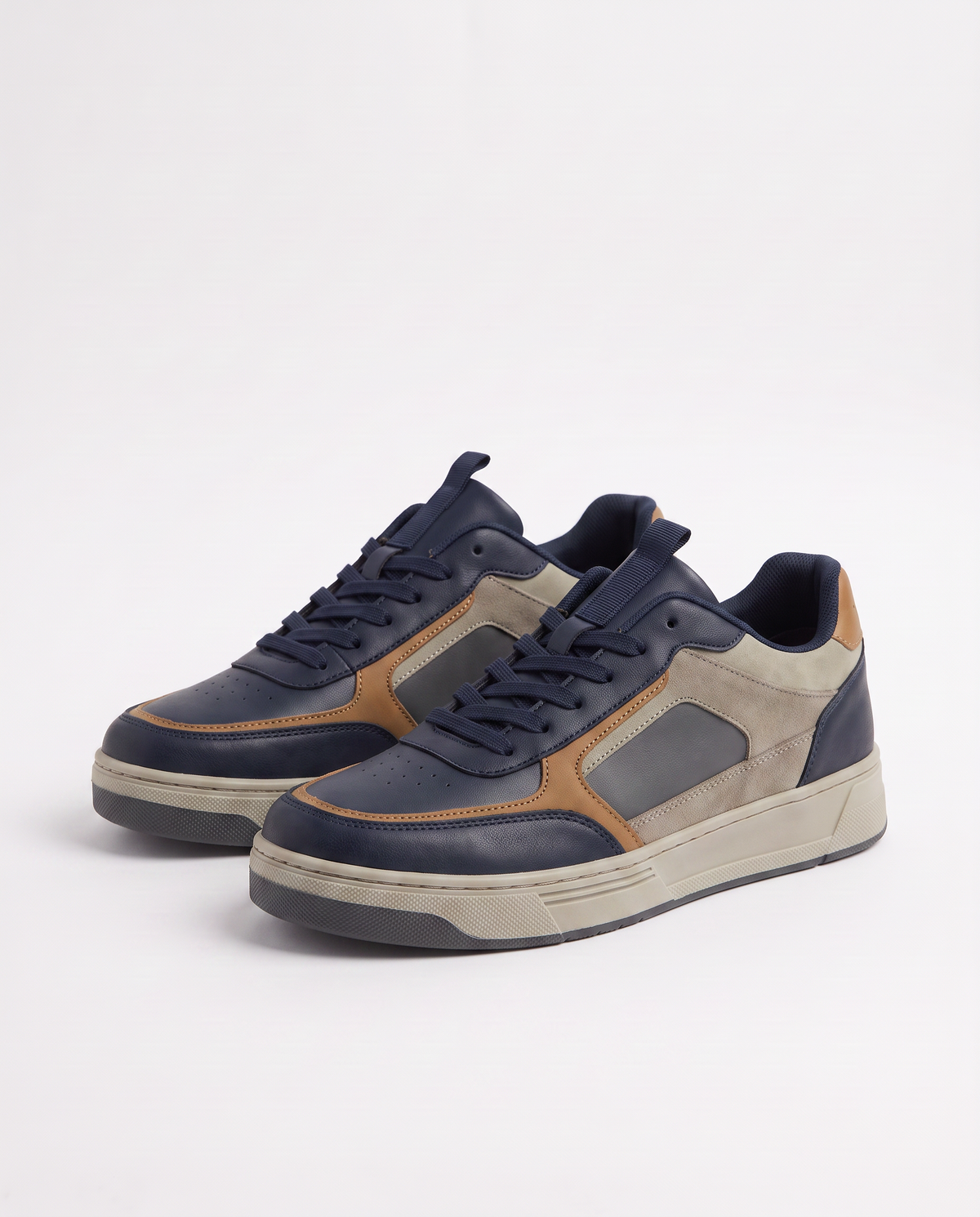 Multicolor Blue Sneakers for Kids - Grey