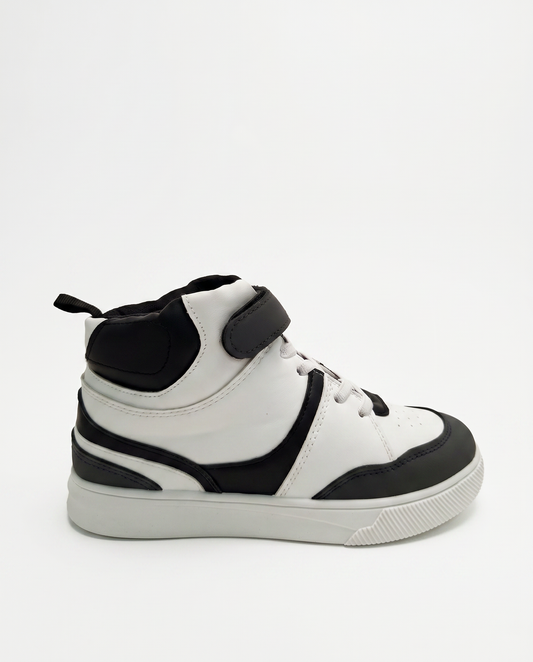 High-top white sneakers for kids - White