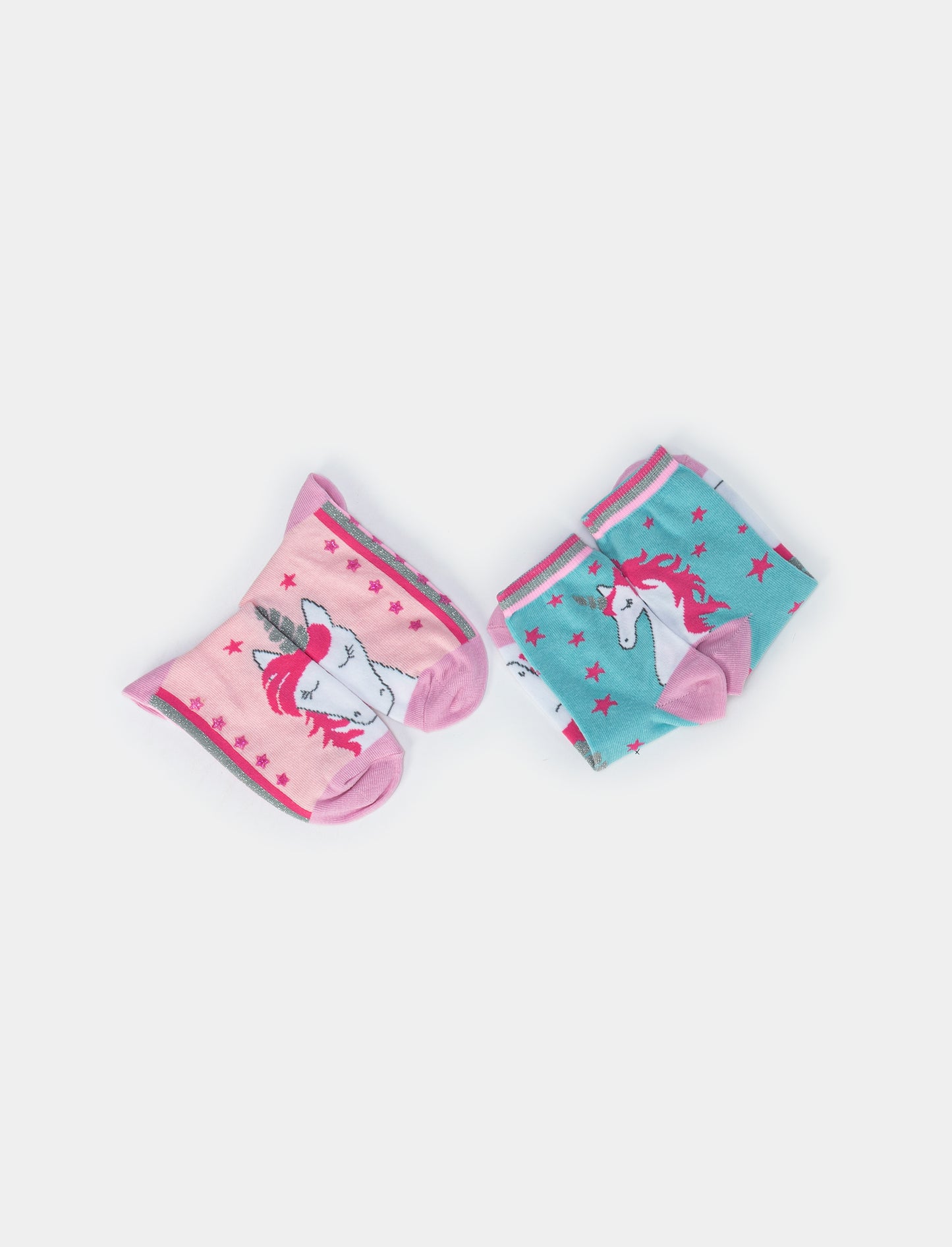 Unicorn Non-Slip Kids Socks - Pink