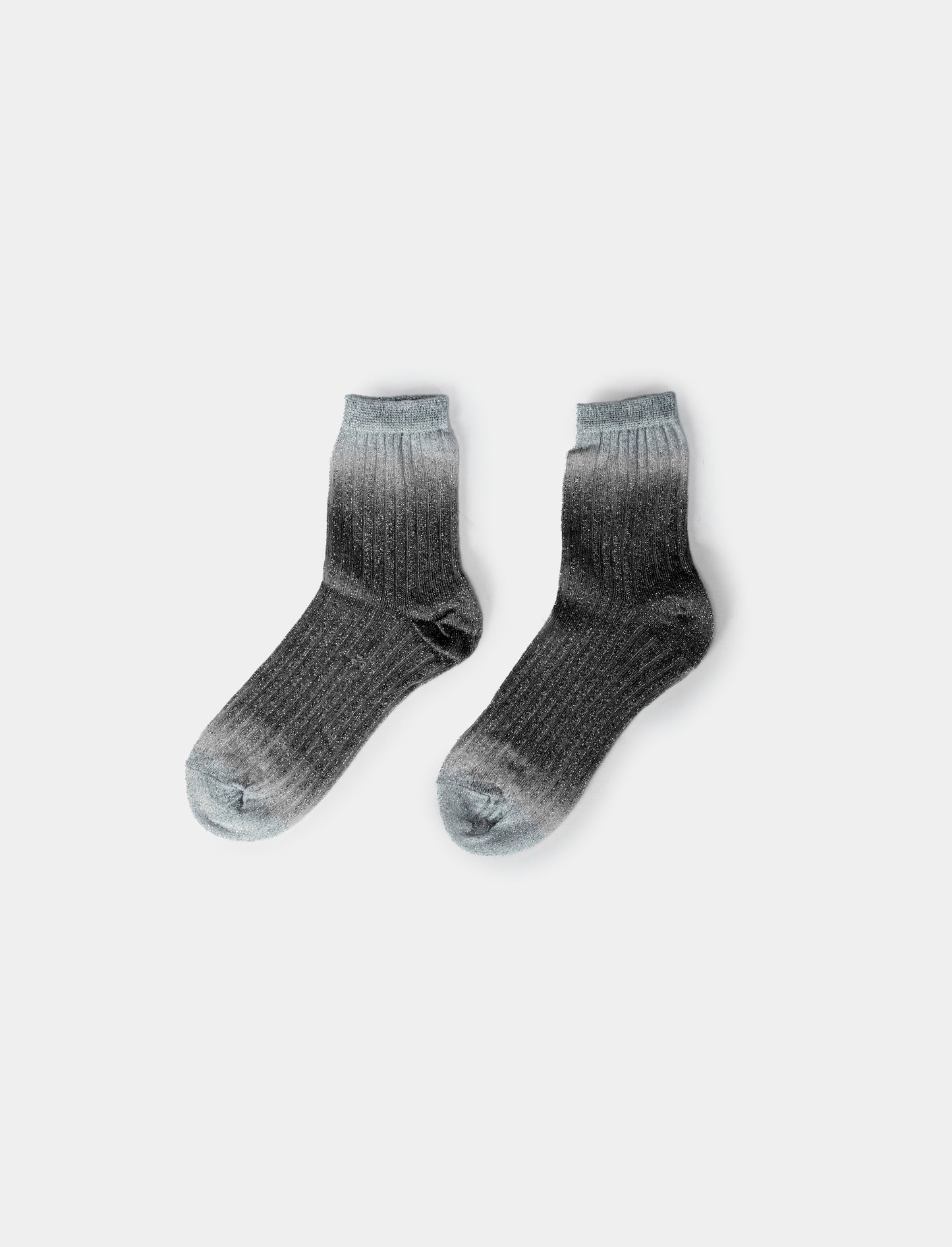 Girl's Lurex Degradè Socks - Black