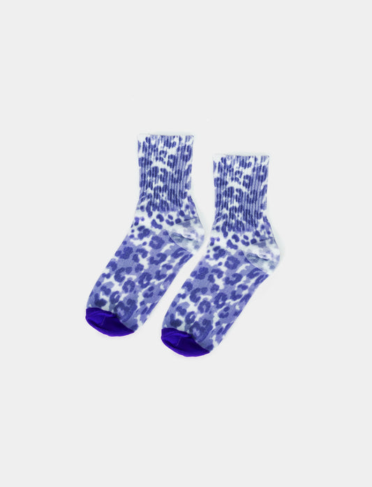 Women's Heart Print Sock Bi-Pack - Purple