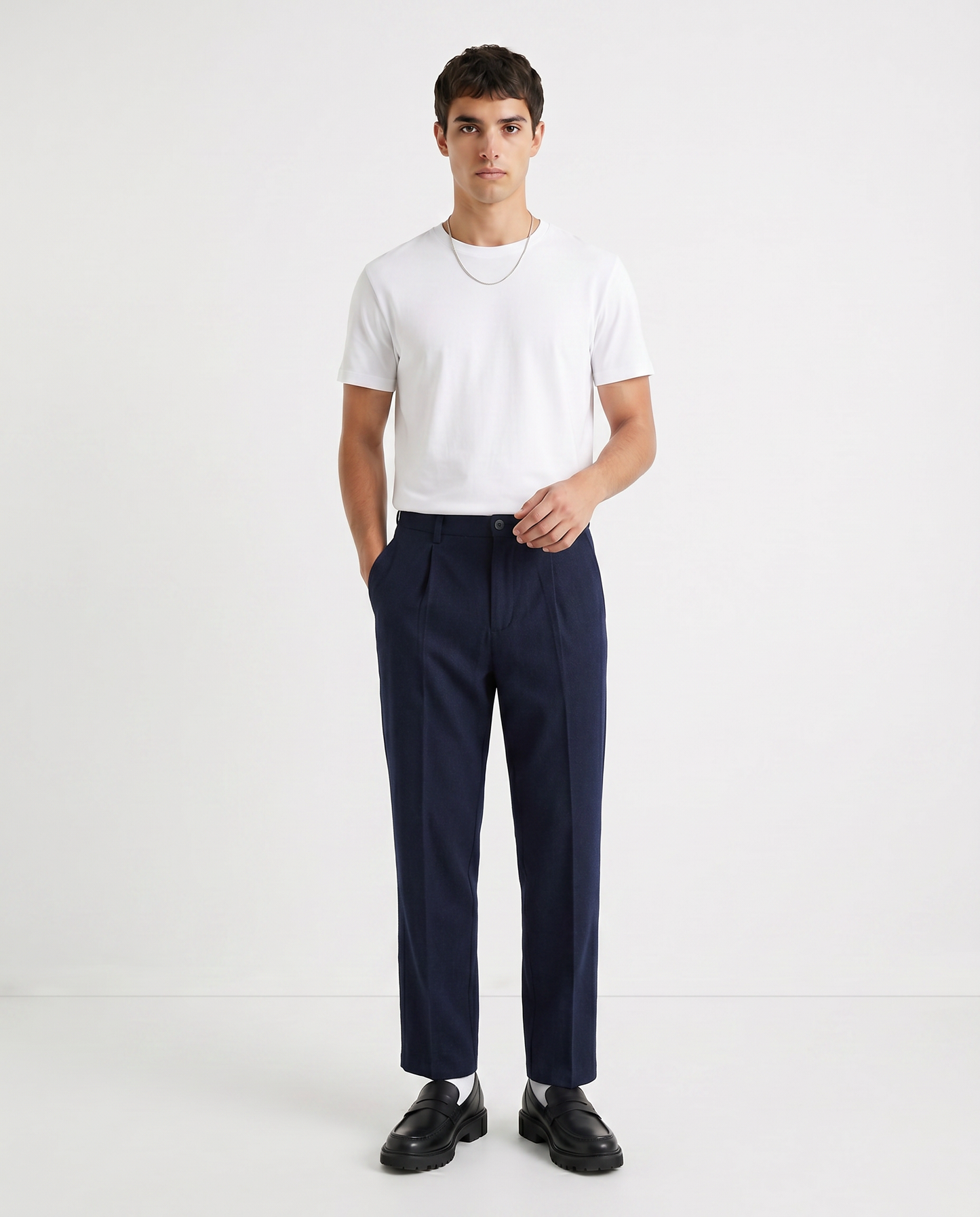 Pantaloni Chino Relaxed Easy Pant Uomo - Blu