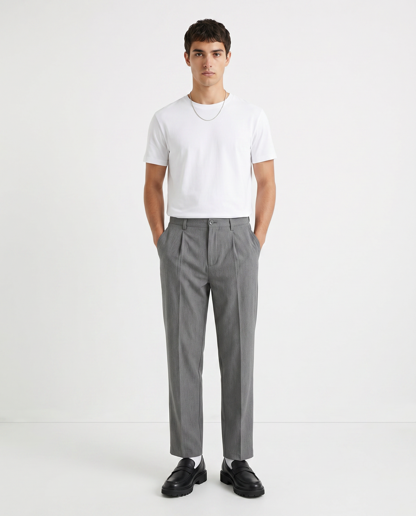 Pantaloni Chino Relaxed Easy Pant Uomo - Grigio mel.