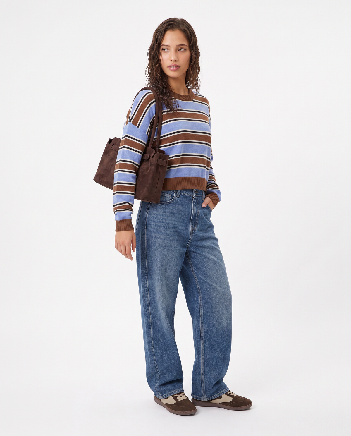 Stylish T-shirt crop top - 