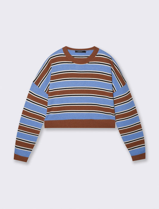 Maglia crop con manica a T stylish - Var 4