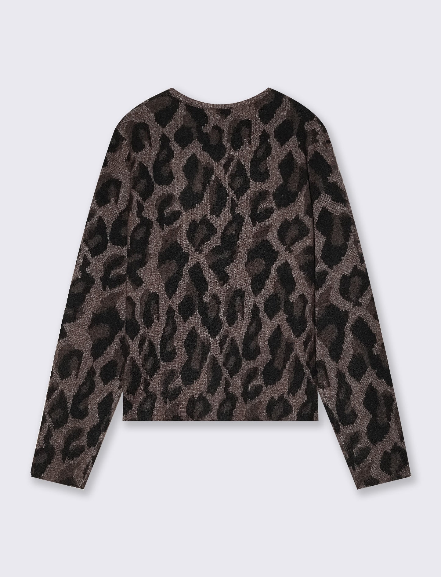 Animal print jacquard cardigan - 