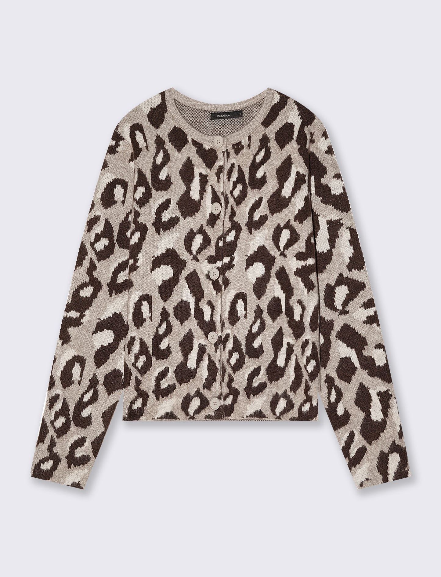 Cardigan jacquard con motivo animalier - var 2