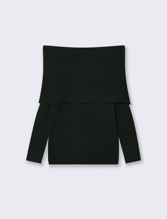 Elegant boat neck pullover - 