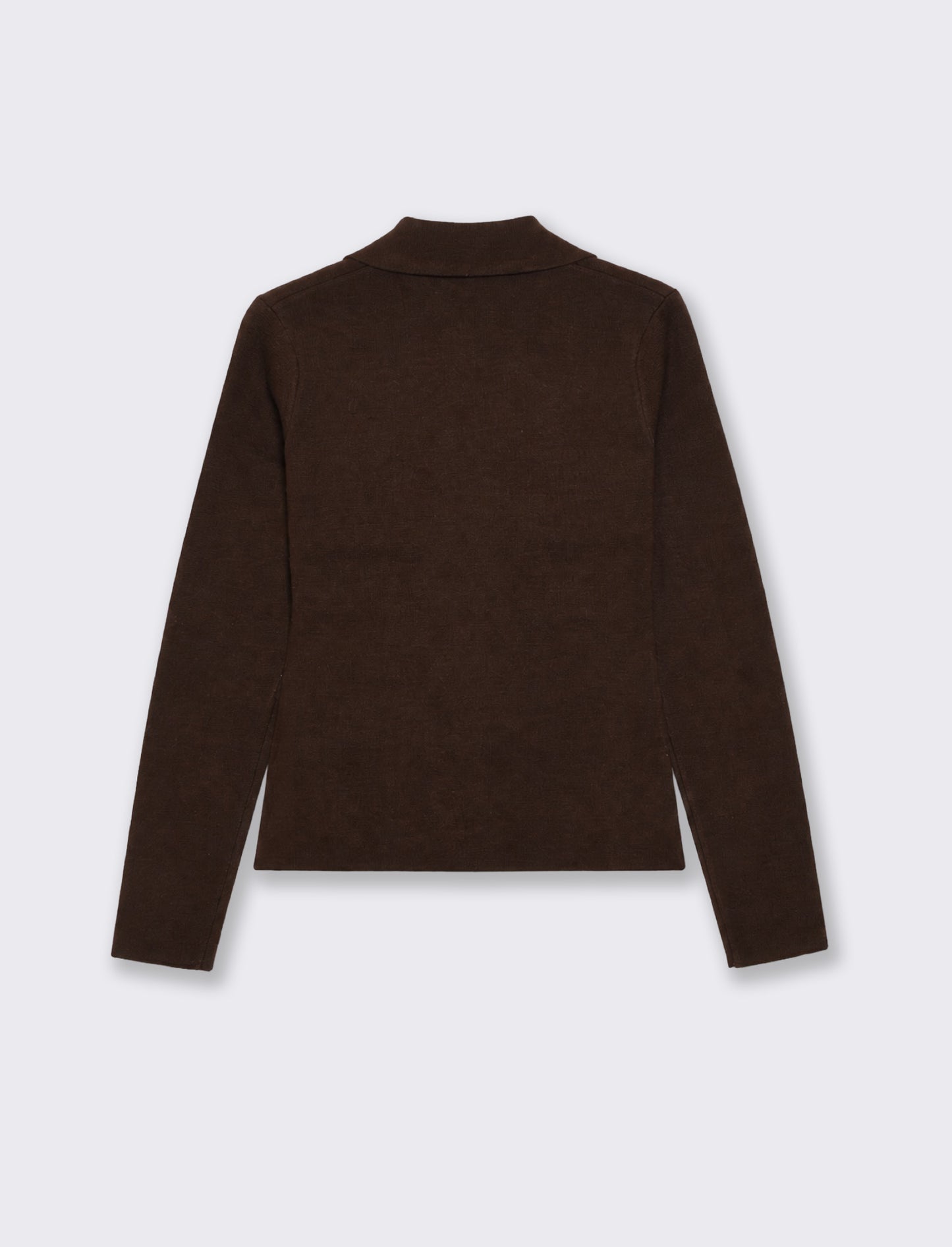 Blazer a maglia con bottoni frontali - Moro