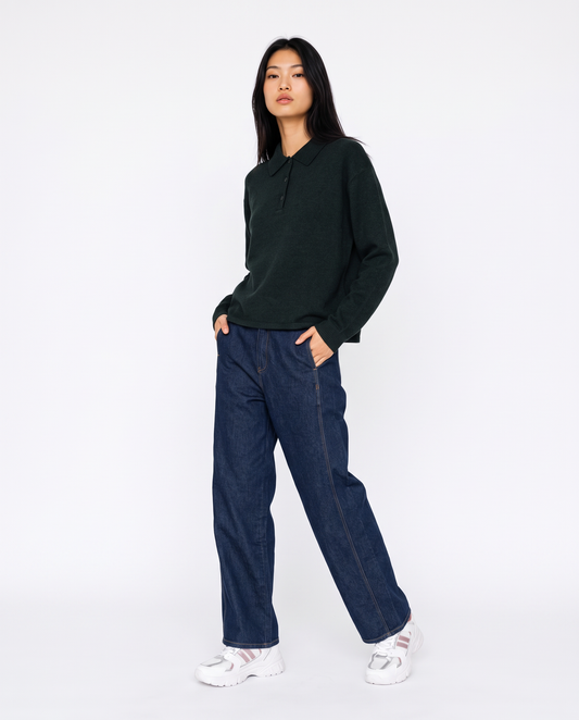 Maglia polo elegante e versatile - Verde bosco