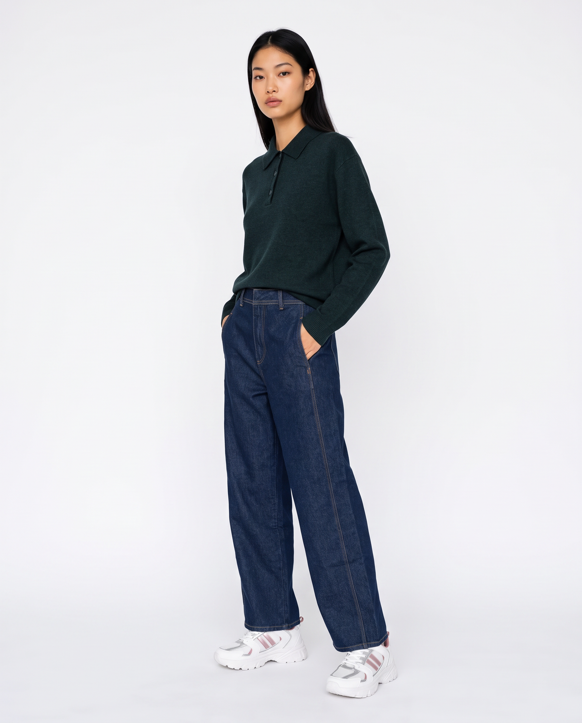 Maglia polo elegante e versatile - Verde bosco