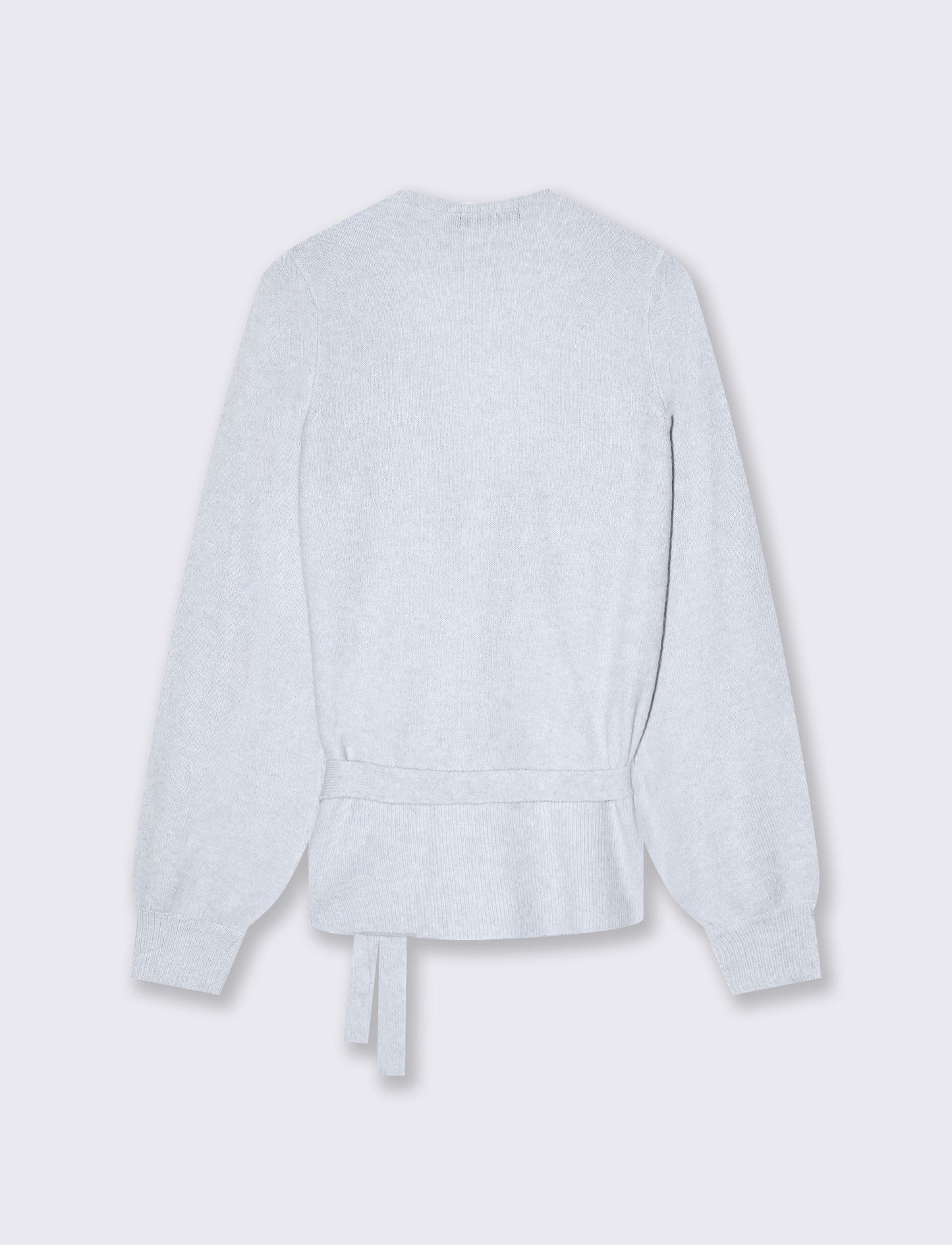 Cardigan aperto incrociato ballerina - Azzurro cielo