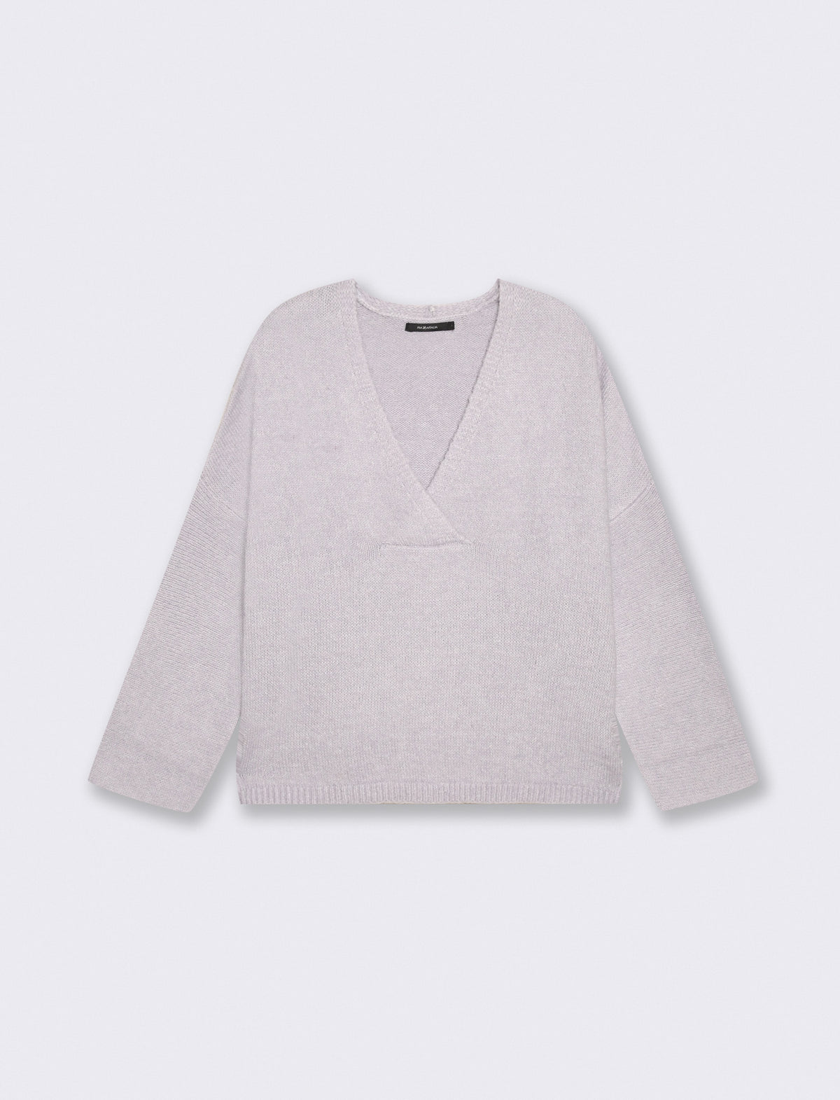 Elegant V-neck sweater - Sky blue