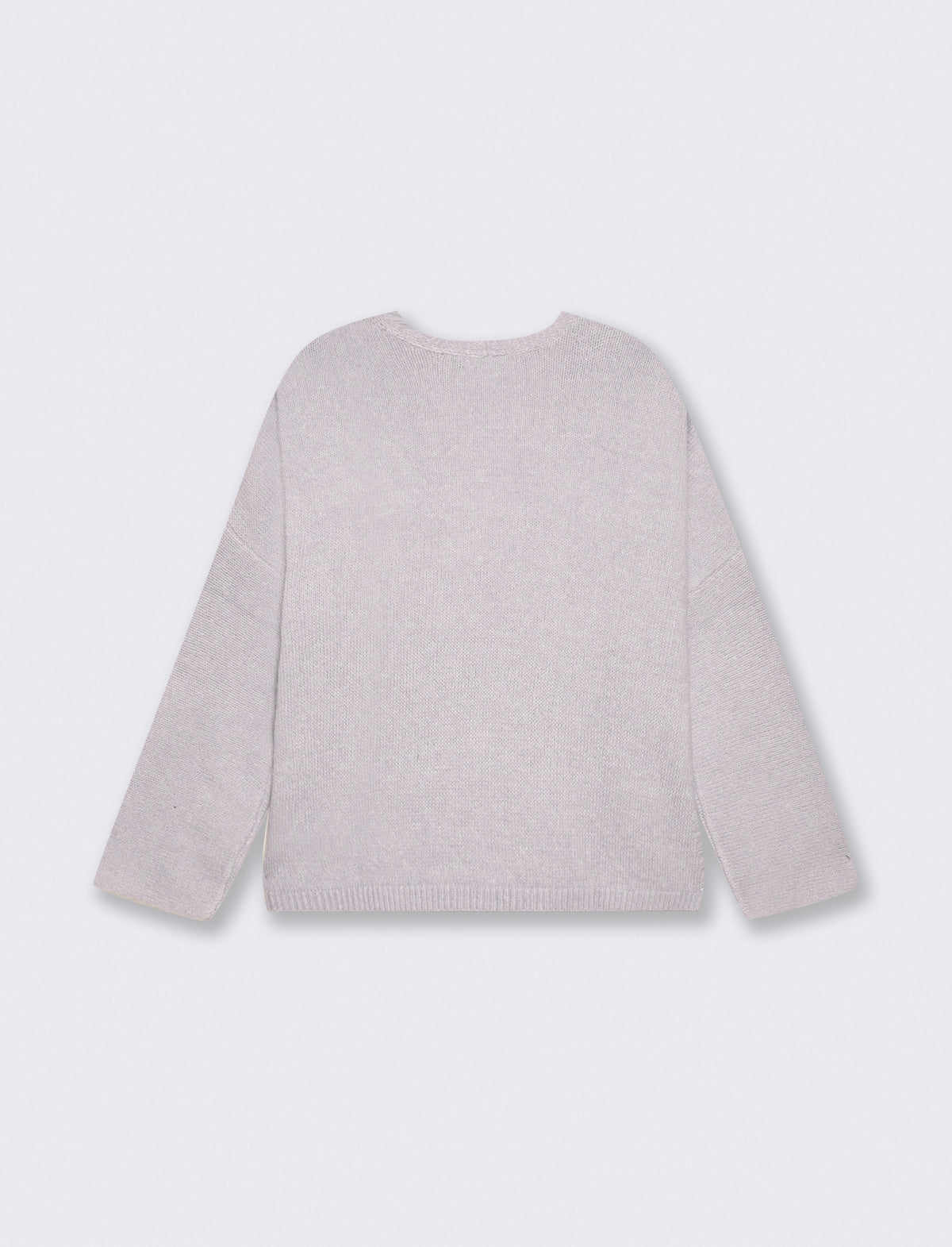 Elegant V-neck sweater - Sky blue
