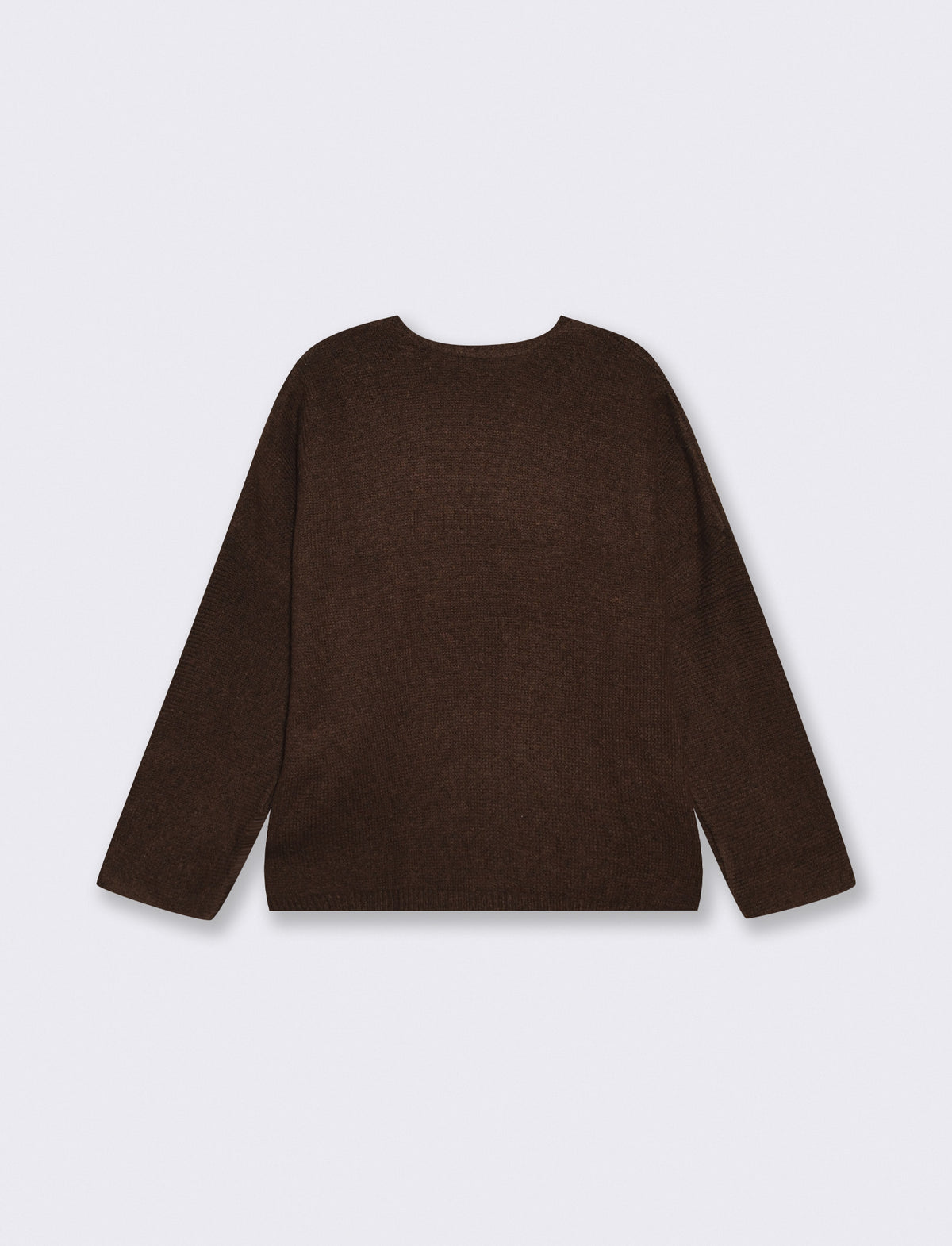 Elegant V-neck sweater - Brown