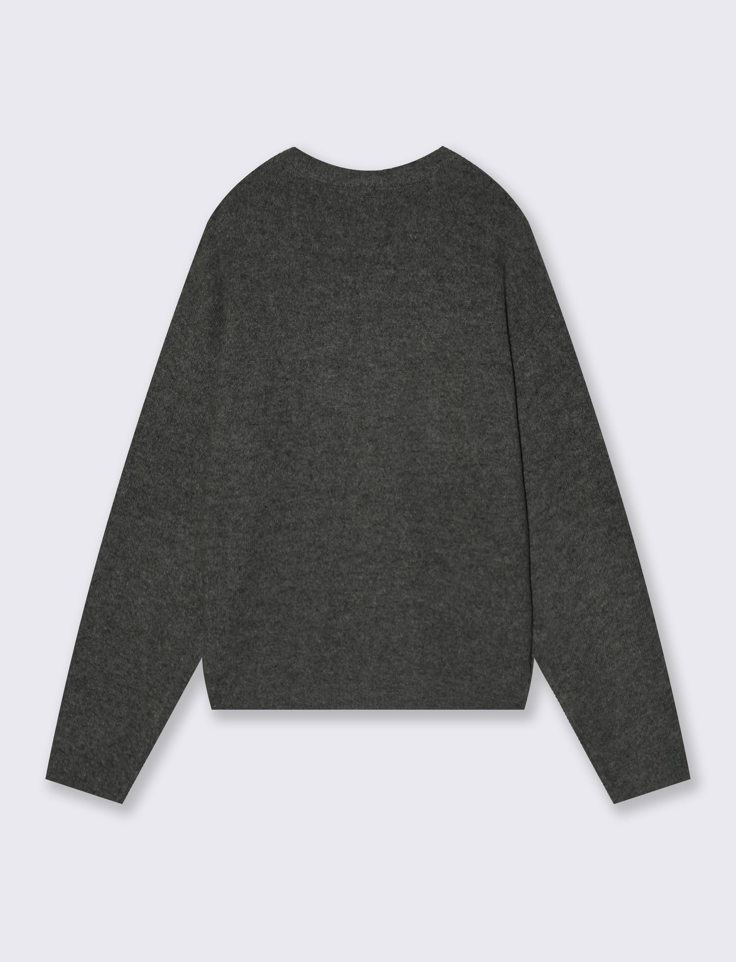 Pullover girocollo con applicazioni - Grigio mel.
