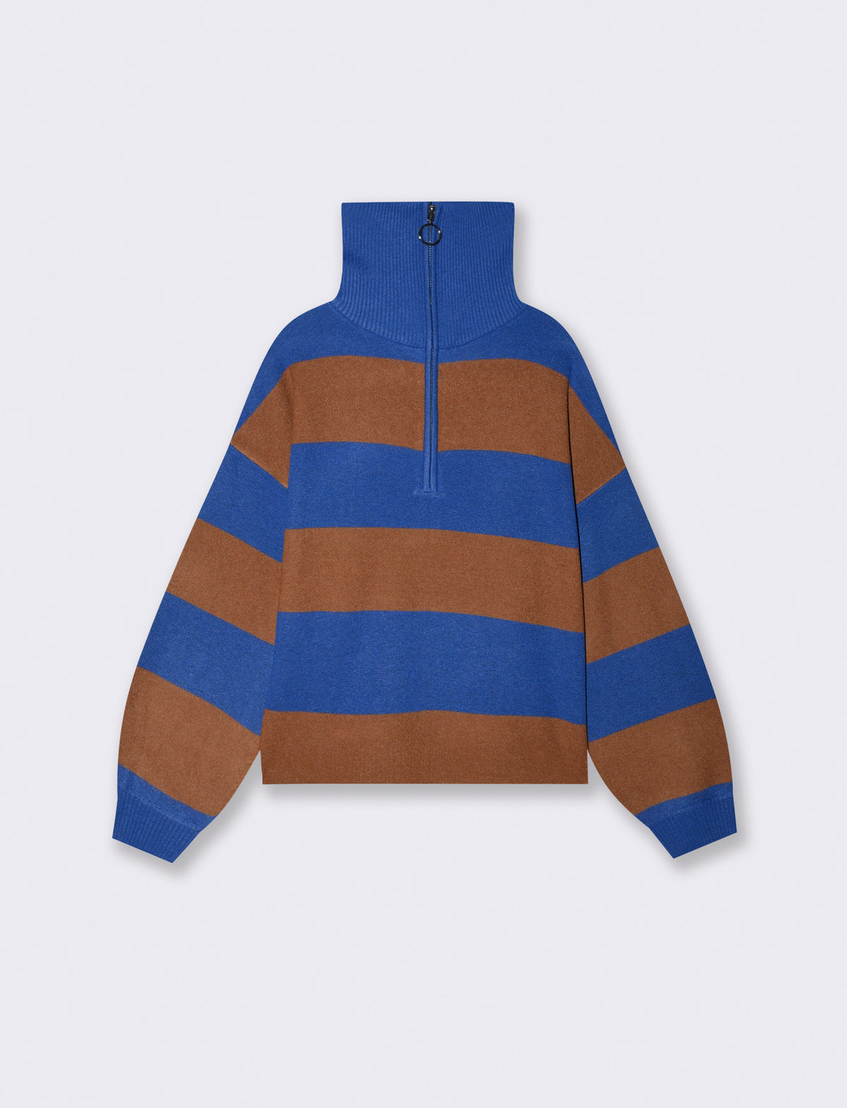 Maglia over manica lunga con zip - var 2