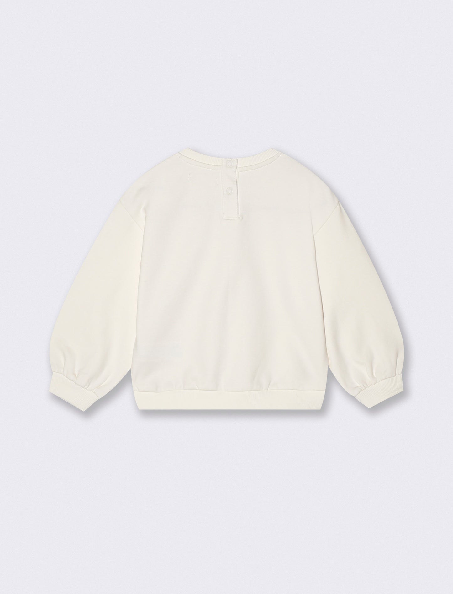 Felpa con stampa - Bianco latte