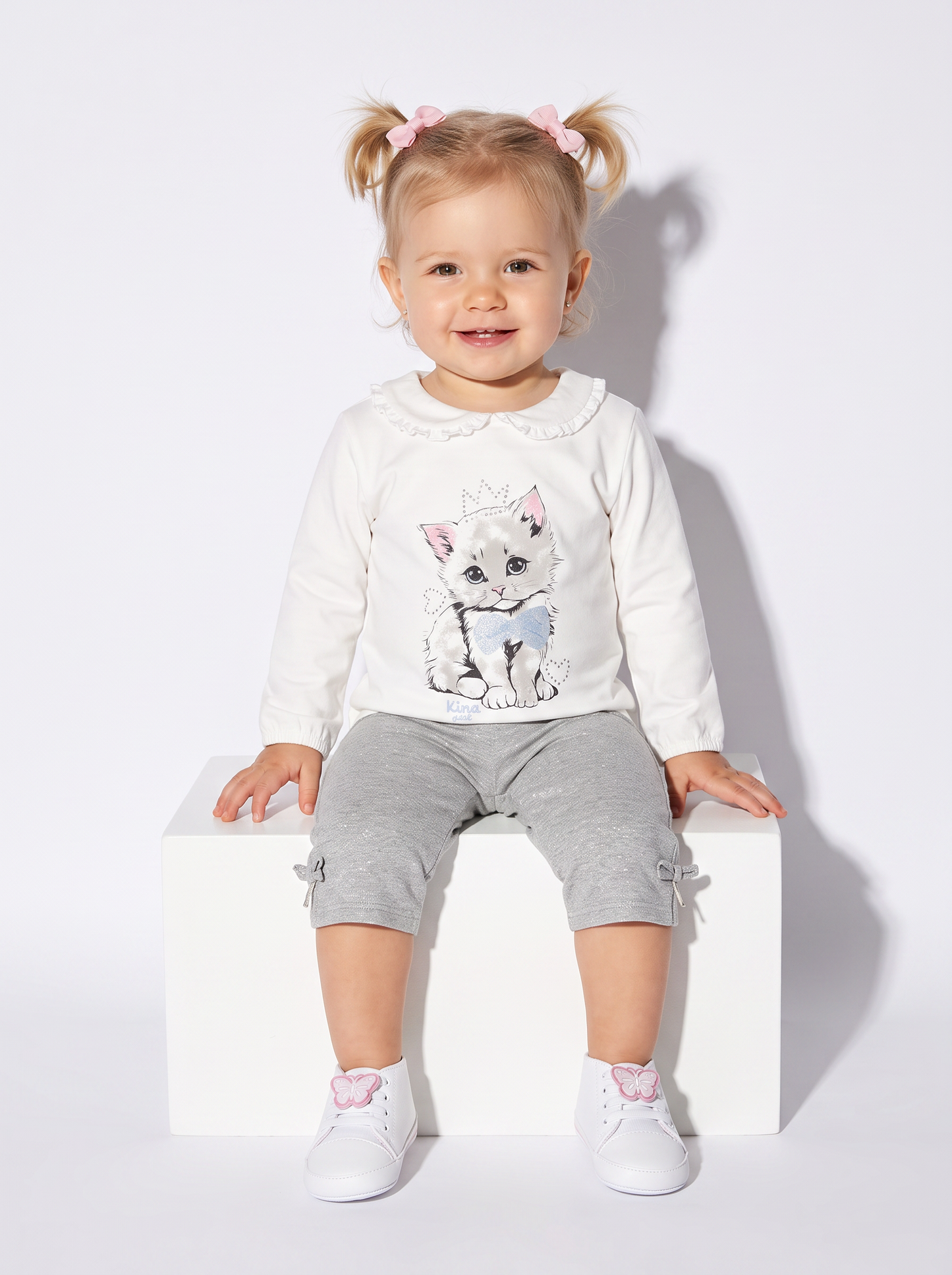 Pantaloni ampi eleganti con coulisse - Grigio mel.