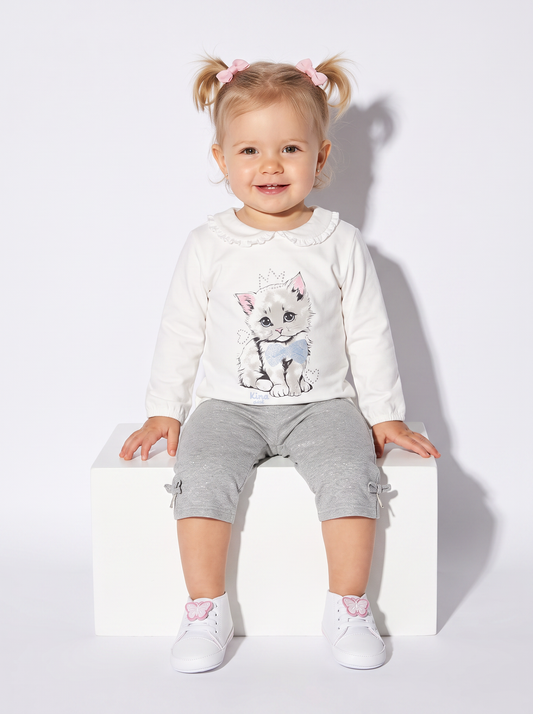 Pantaloni ampi eleganti con coulisse - Grigio mel.
