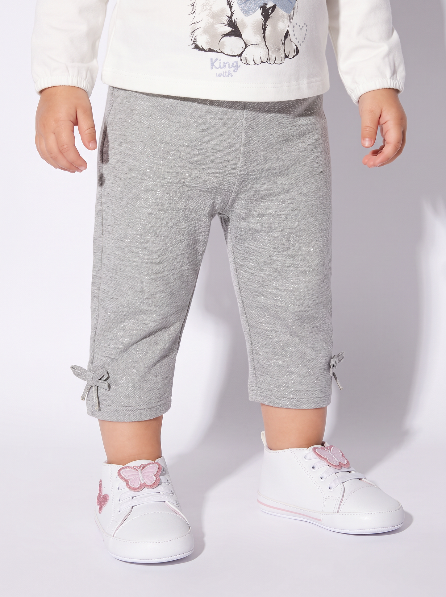 Pantaloni ampi eleganti con coulisse - Grigio mel.