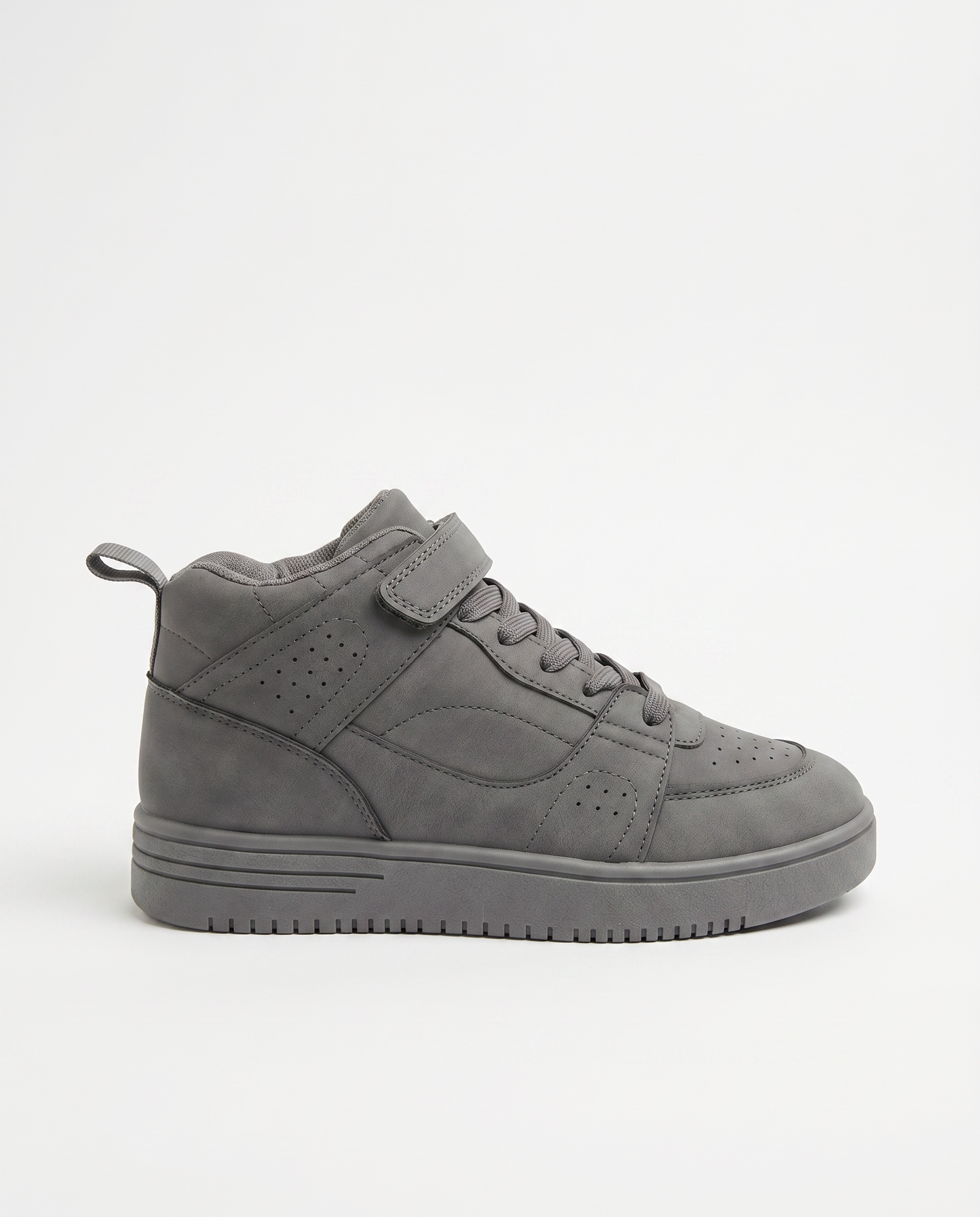 Gray Monochrome Sneakers for Kids - Grey