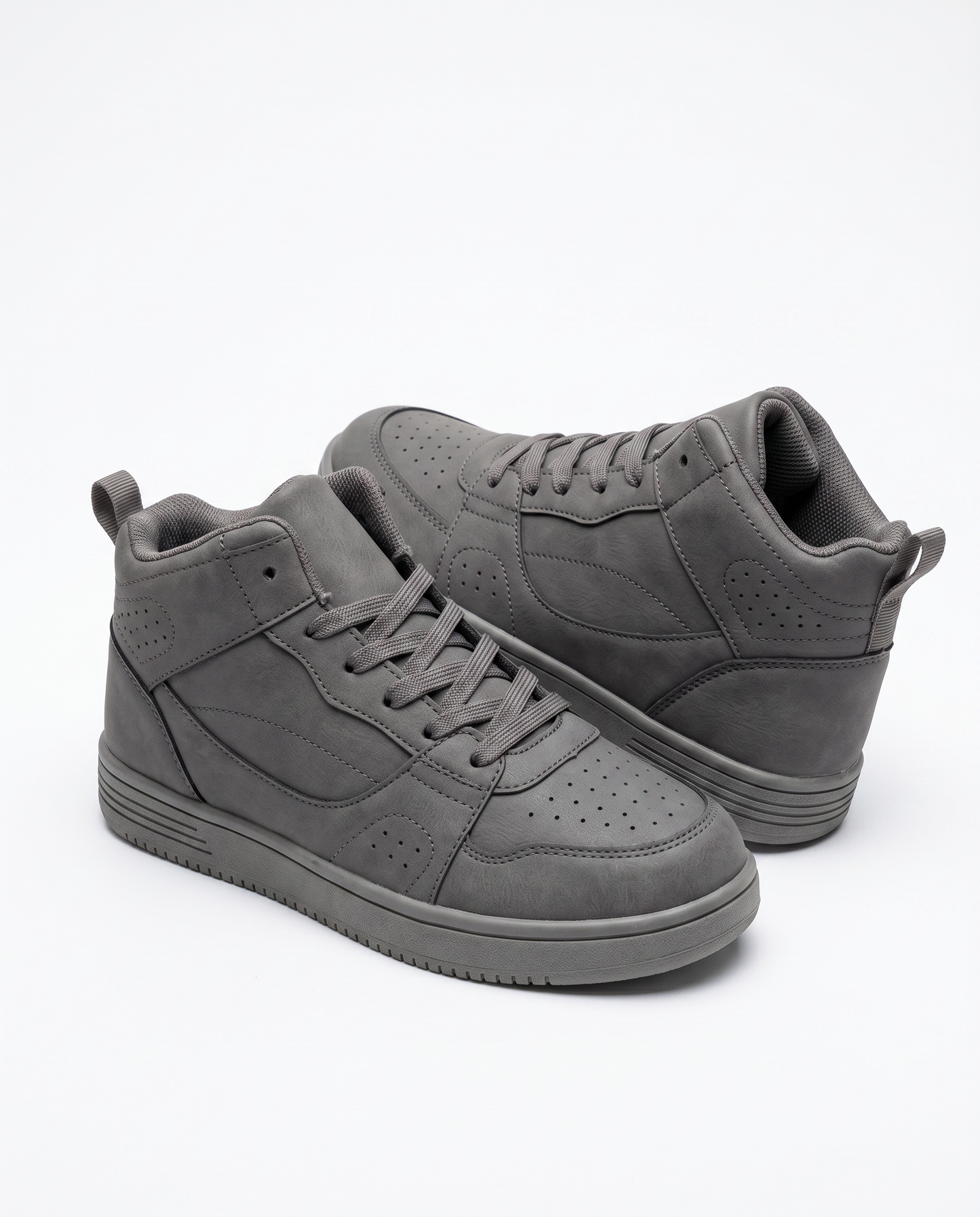 Gray Monochrome Sneakers for Kids - Grey
