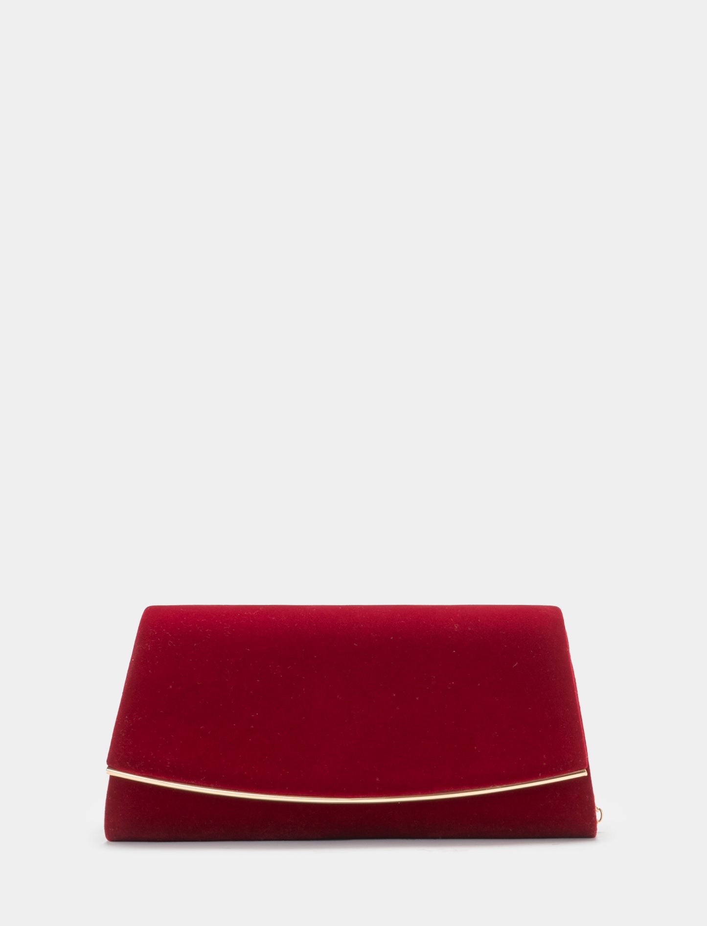 VELVET PARTY CLUTCH - Red