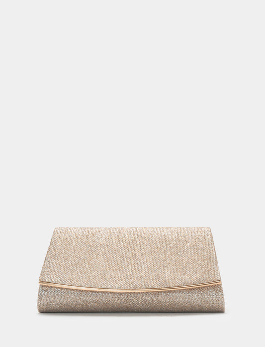 VELVET PARTY CLUTCH - Gold