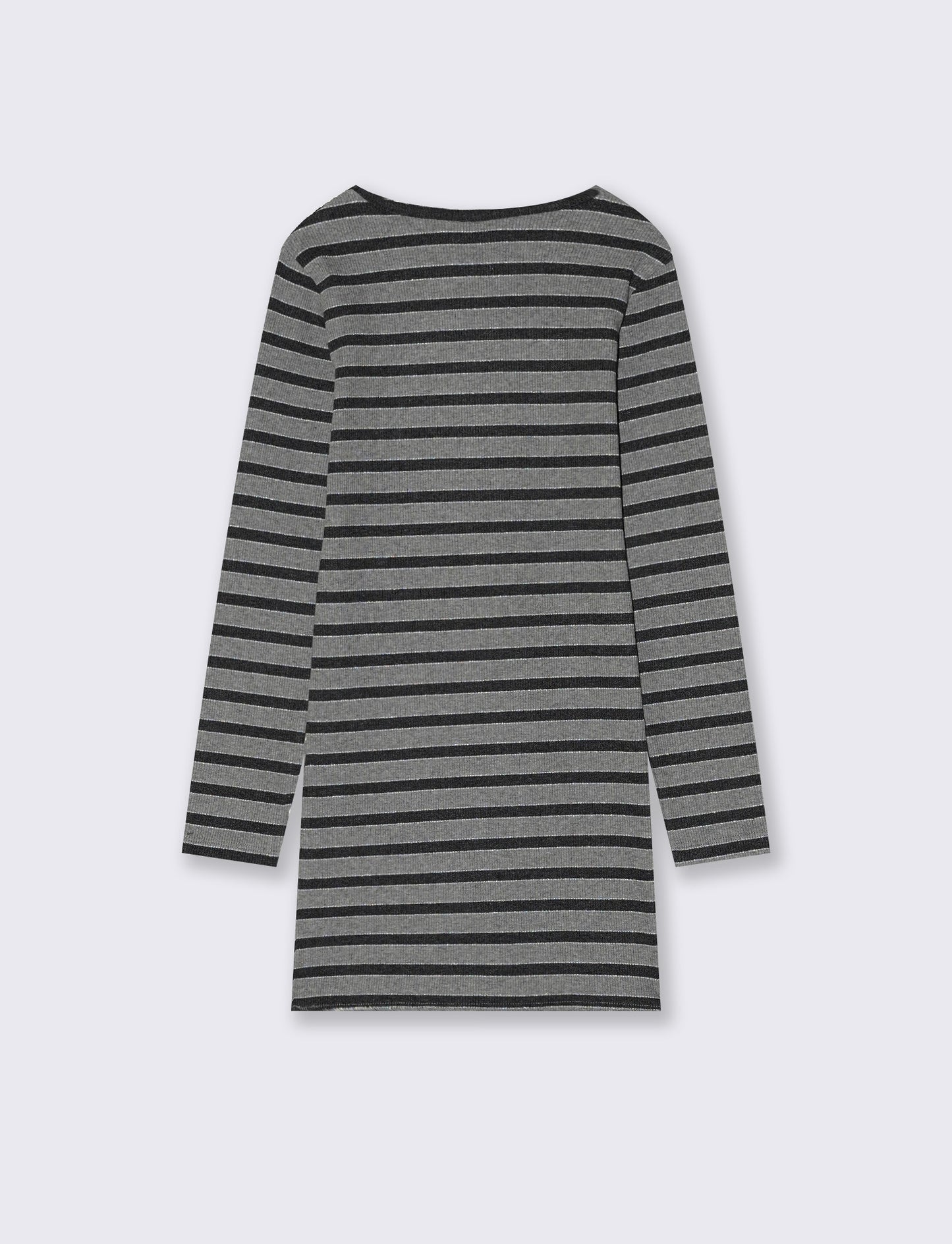 Ribbed dress with rock studs for girls - Pattern