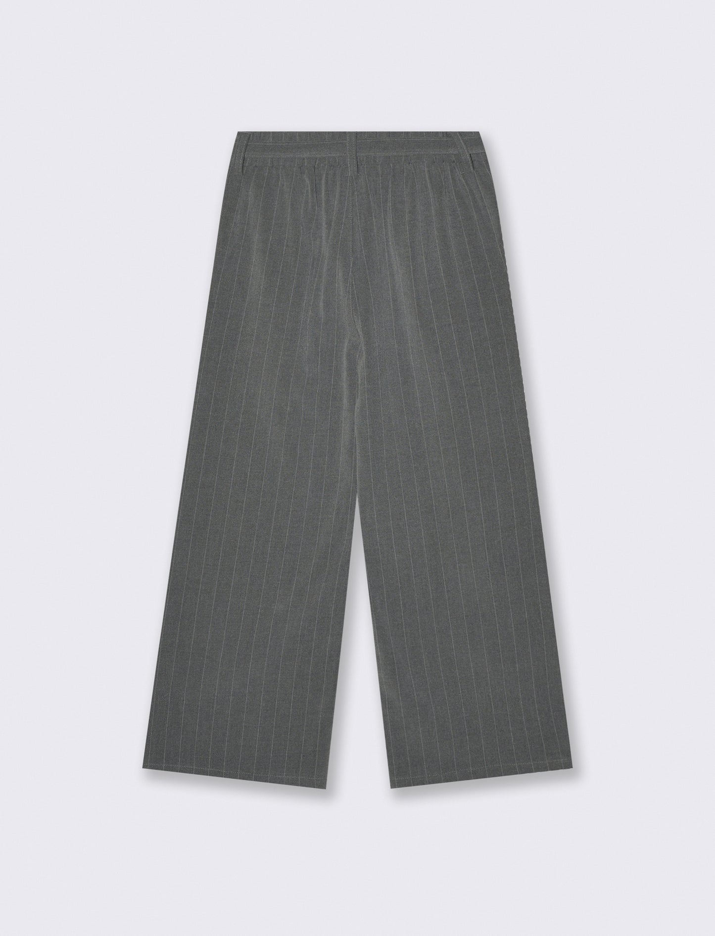Pantalone gamba ampia con cintura gioiello - Righe