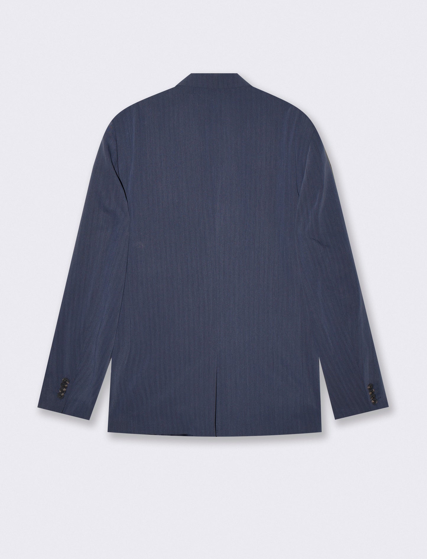 Structured Formal Blazer with Pocket Square - Blue