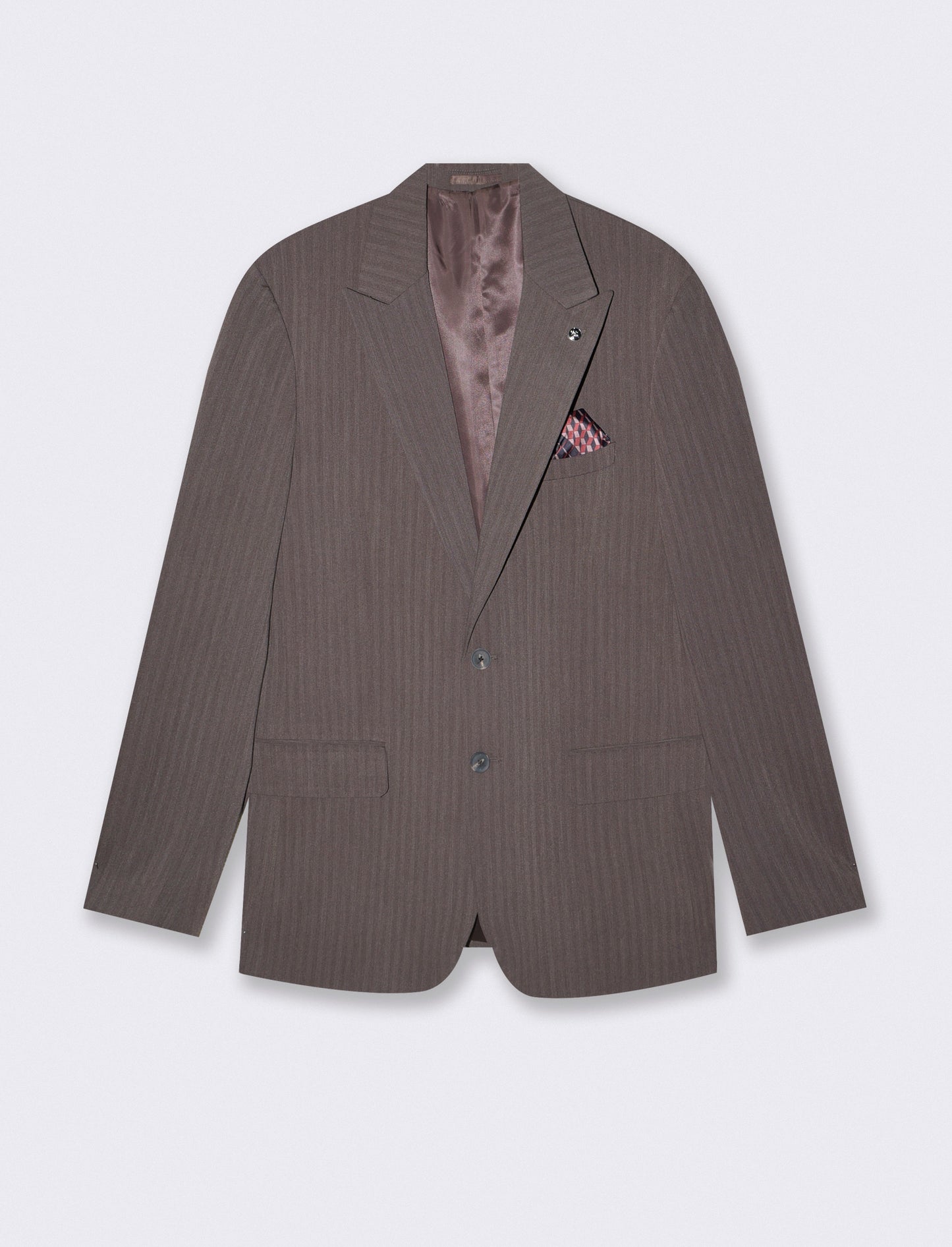 Blazer Strutturato Formale con Pochette - Moro