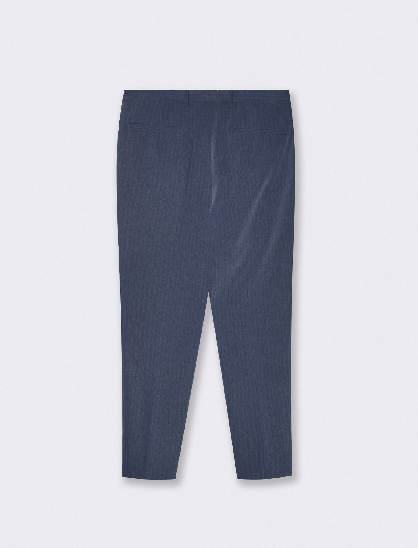 Herringbone Formal Fit Trousers - Blue