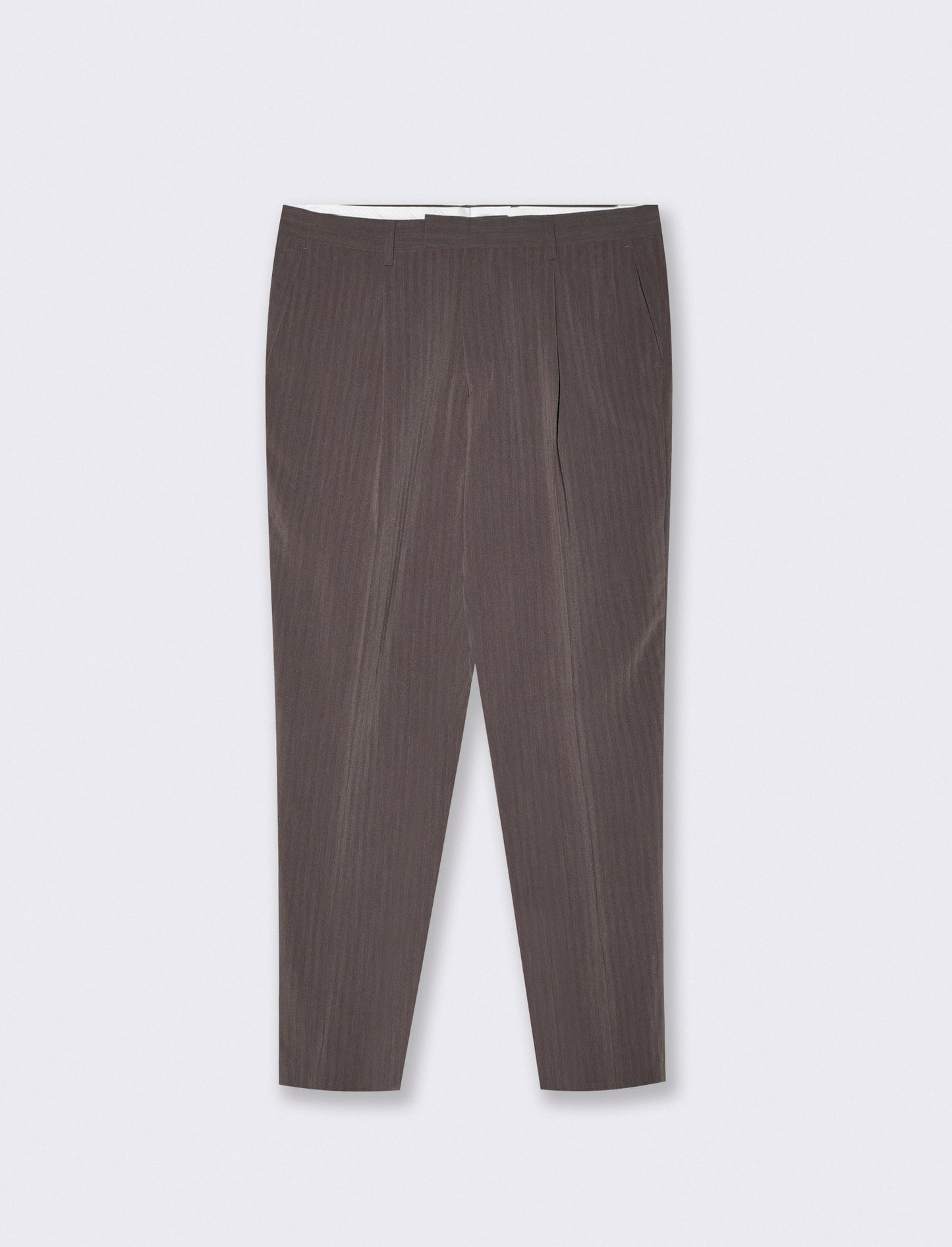 Pantaloni Formal Fit a Spina di Pesce - Moro